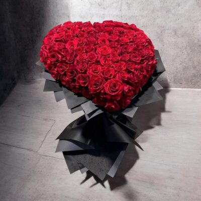 Heart shape roses